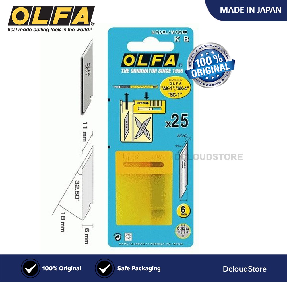 

Refill Blade Pisau OLFA KB untuk Cutter AK 1