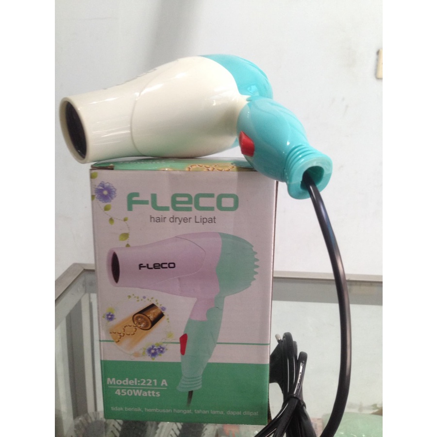 Bisa COD!!! Hair Dryer Pengering Rambut Travel Fleco-221A Design Modern Dengan Kecepatan Kencang Hemat Daya