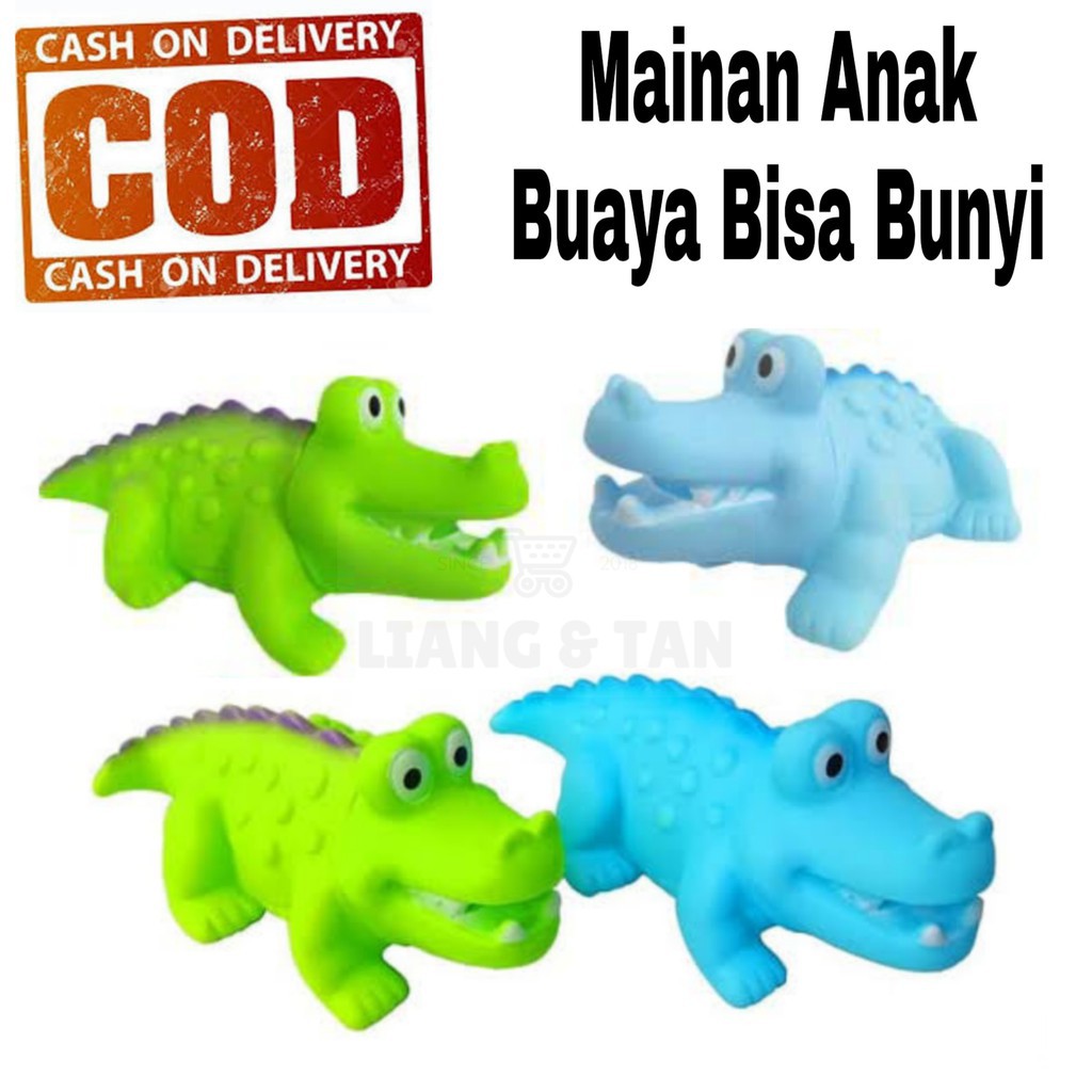 Mainan Buaya Cit Karet Jumbo Lucu