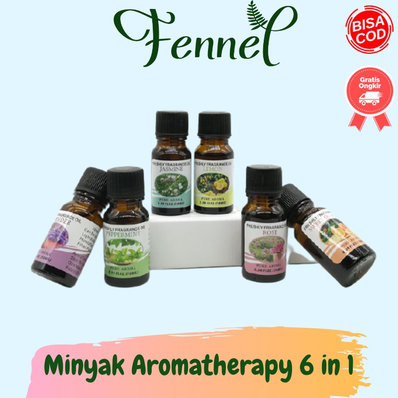 Minyak Aromatherapy 6 in 1 Essential Fragrance Oil