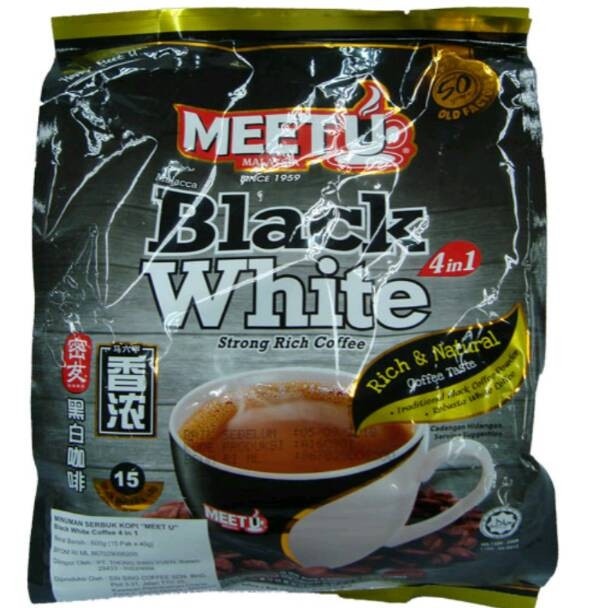 

MEET U BLACK WHITE 15 SACHETS X25GR