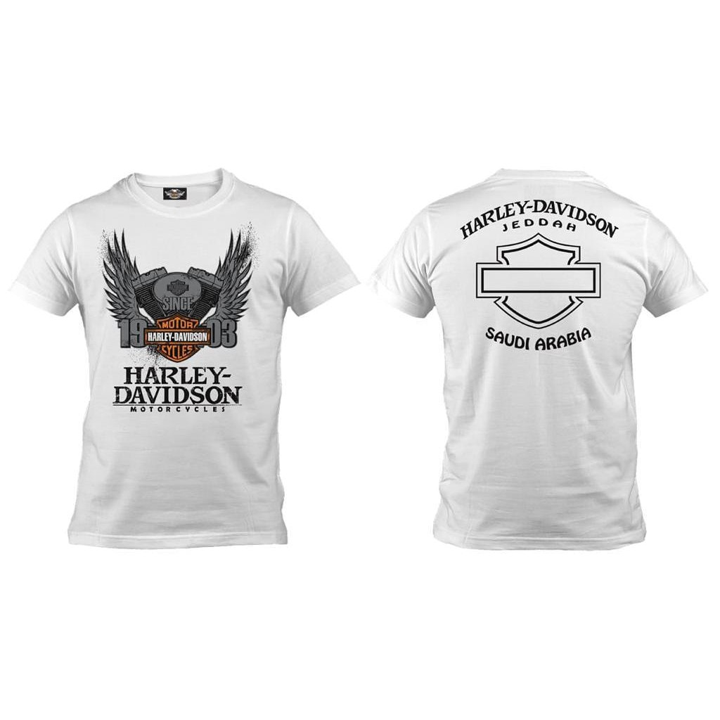 Kaos Harley Davidson - Saudi Arabia,White