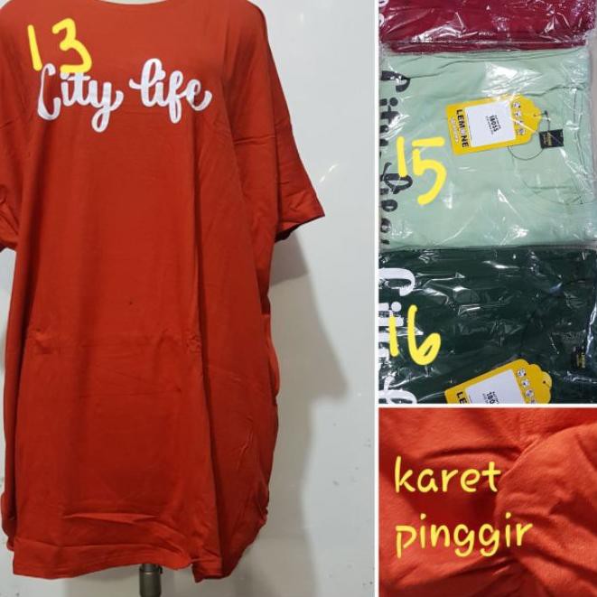 ➫ YULI - ATASAN LEMONE JUMBO /ATASAN WANITA LD 140 CM KODE 180SS/ATASAN KAOS JUMBO ✻