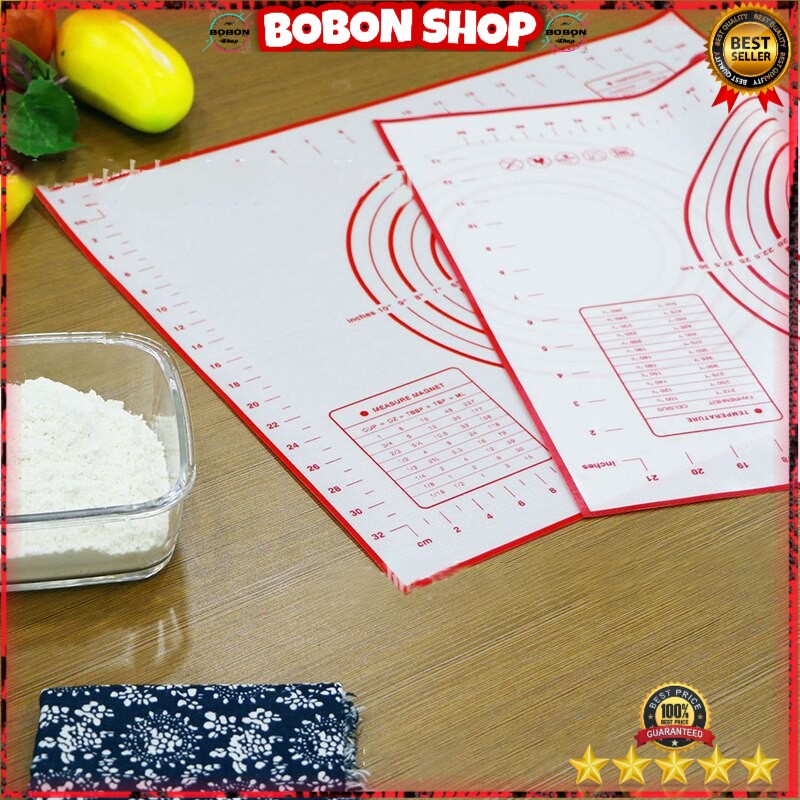 

Alas Adonan Kue Fondant Silikon - JJ34005 - Baking Mat Black