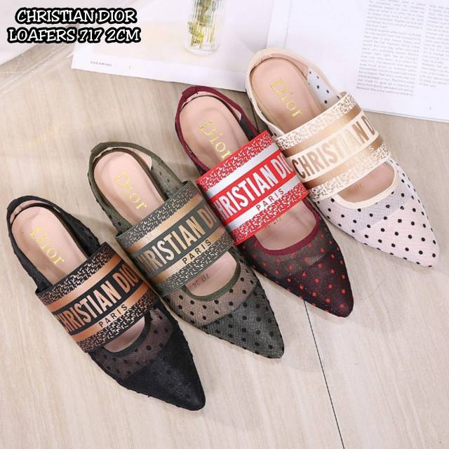 NEW ARRIVAL DIOR LOAFERS SHOES 717 / SEPATU WANITA SEMI PREMIUM