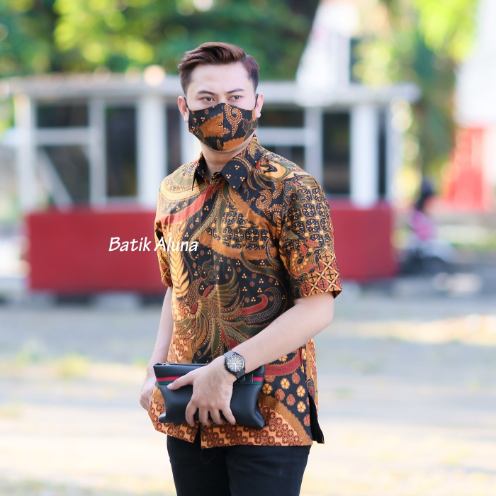 Kemeja Batik Pria Lengan Pendek Premium Lapis Full Furing Baju Batik Pria Premium Lengan Pendek Sragenan Modern Slimfit Full Furing Baju Batik Remaja Baju Kondangan Pria FASHION BATI ALUNA