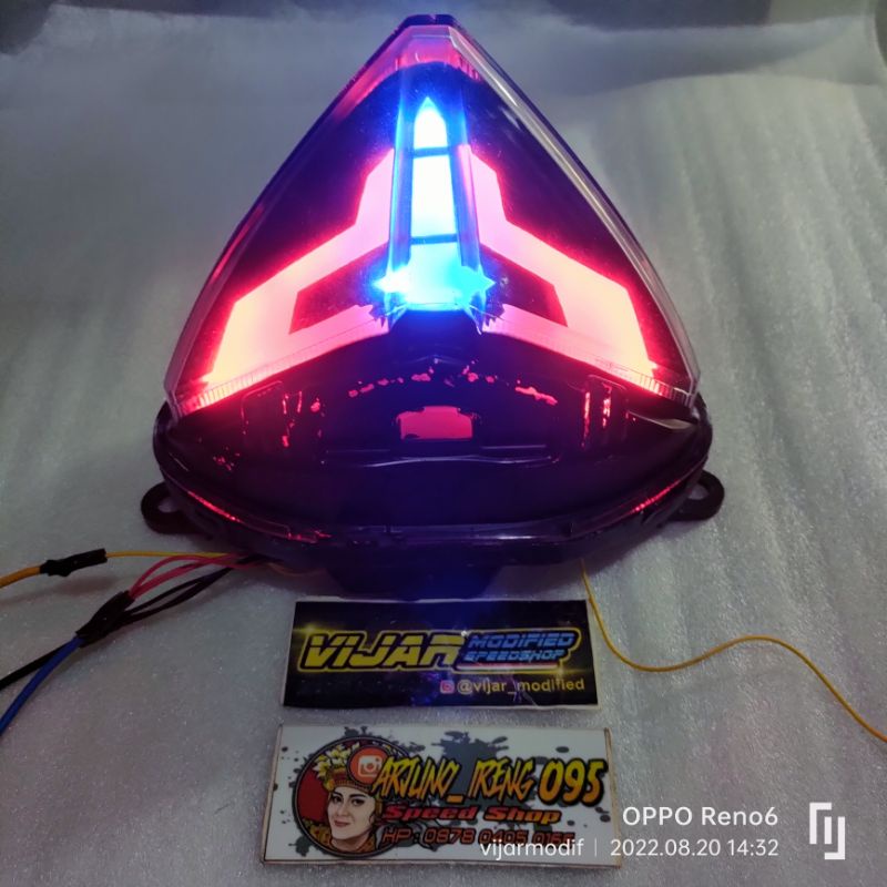 stoplamp new cb150r 3in1 custom pnp / stoplamp new cb150r custom 3in1 / stoplamp new cb150 3in1 sein