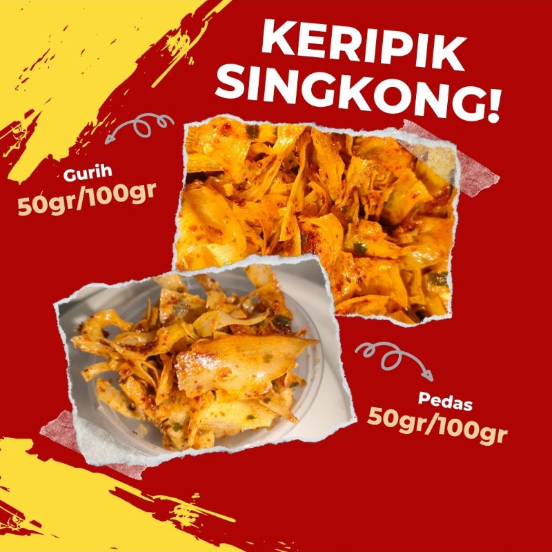 

CEMILAN KERIPIK SINGKONG ASIN, PEDAS BALADO 60/120gr