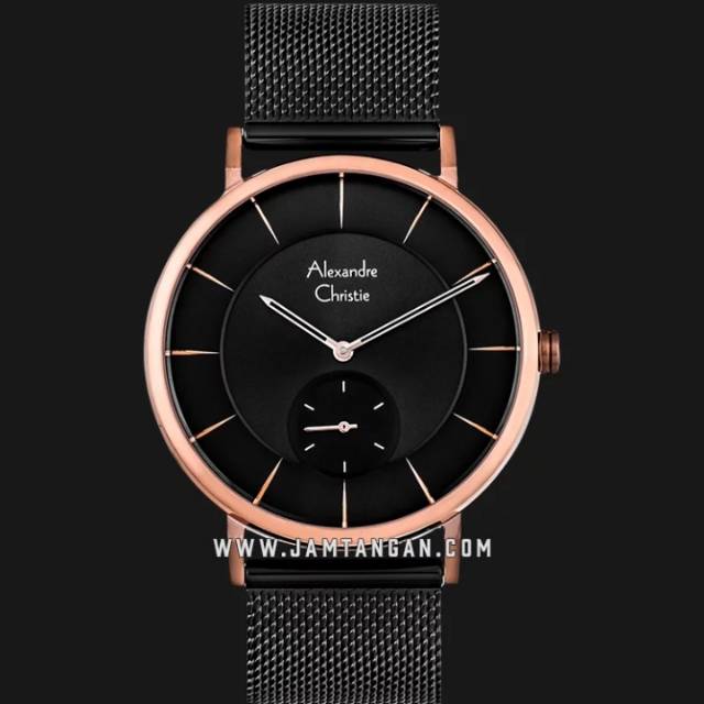 Alexandre Christie AC 8586 MS BBRBA Man Black Dial Black Stainless Steel