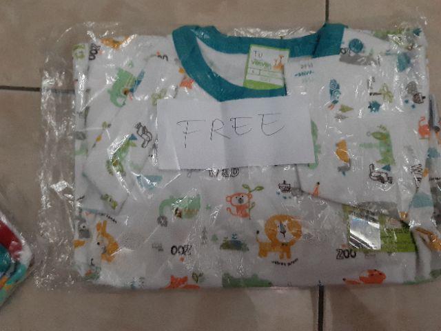 3pcs Libby [ Panjang ] Batik Boy Series [ 2 ] - New Born - Kancing Depan .