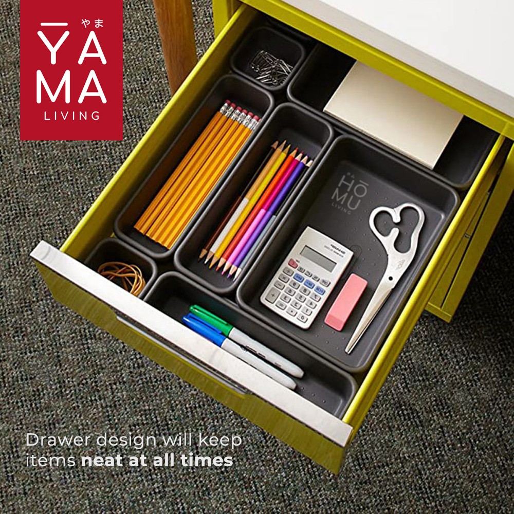 YAMA MITSUI 8in1 Drawer Divider Kotak Pembatas Organizer Laci Penyimpanan Multifungsi