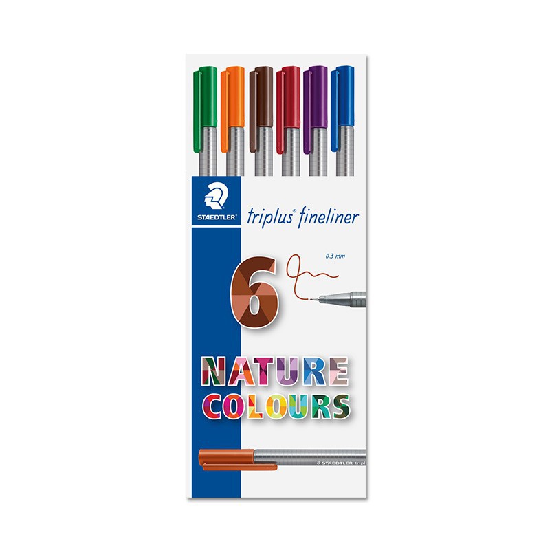 

Asaba Bandung - Staedtler Triplus Fineliner Nature Colours 334 NA6