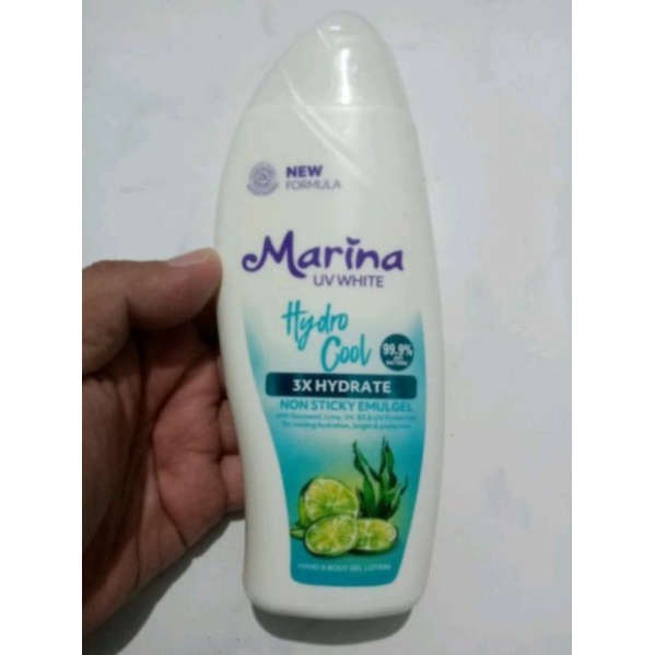 Marina UV White Hand & Body Gel Lotion Hydro Cool 185 ml