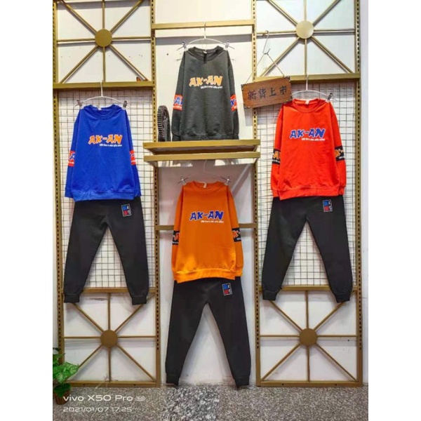 setelan sweater anak cowok laki laki junior import premium