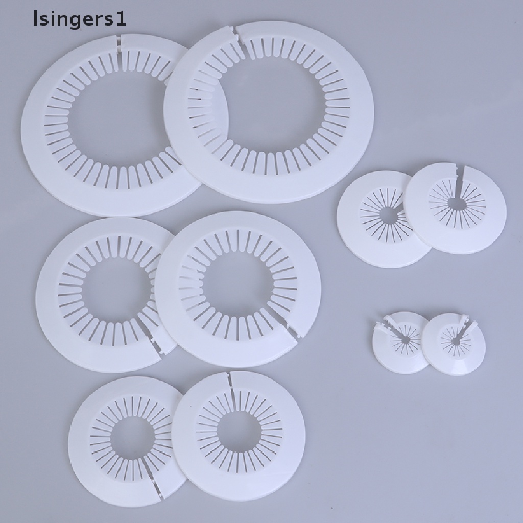 [lsingers1] 2pcs wall hole duct cover shower faucet angle valve Pipe plug decoration cover Boutique