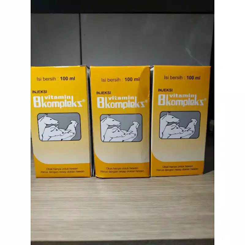 Vitamin B Kompleks 100 Ml vitamin injeksi untuk sapi kambing domba kucing anjing