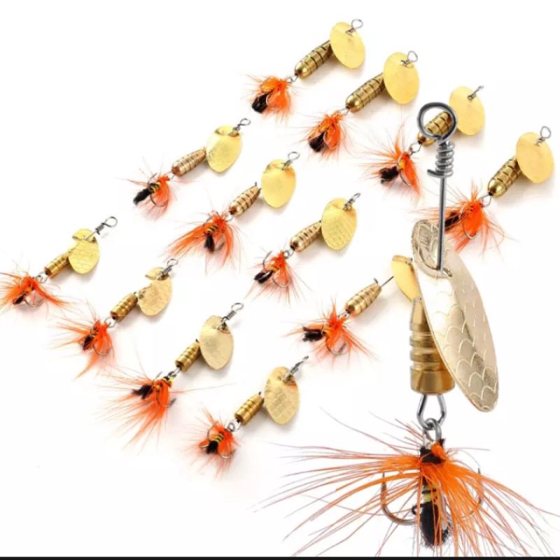 4pcs Spinner bait 5.cm (box kotak plastik)