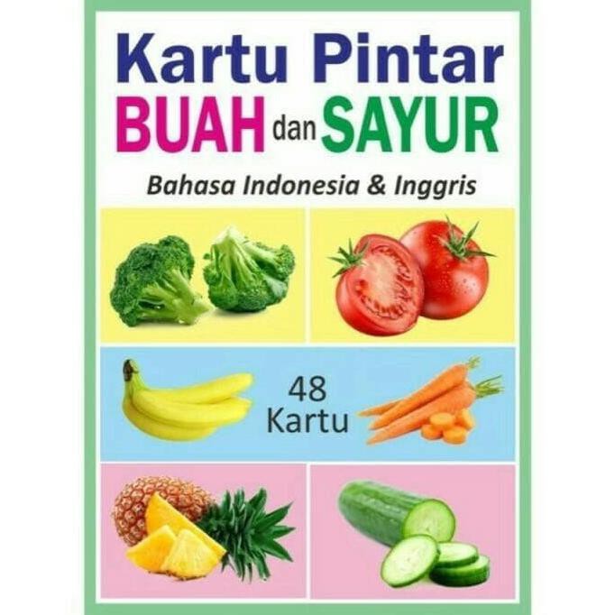 FLASHCARD KARTU PINTAR BUAH DAN SAYUR