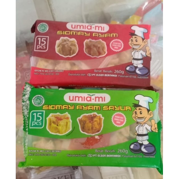 

Siomay umiami 260gr isi 15 pcs