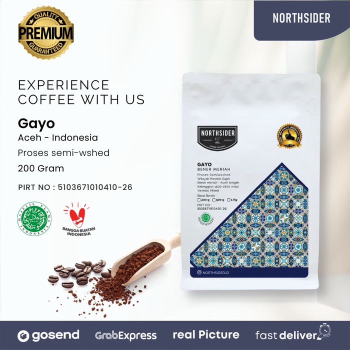 

Kopi Arabika Aceh Gayo Arabica Specialty Coffee Semi Washed Northsider