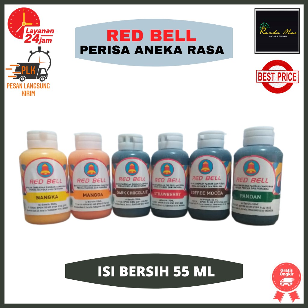 Red Bell 55ML Perisa Pasta Perasa Essence Makanan Pewarna Makan Penambah Aroma Redbell Murah