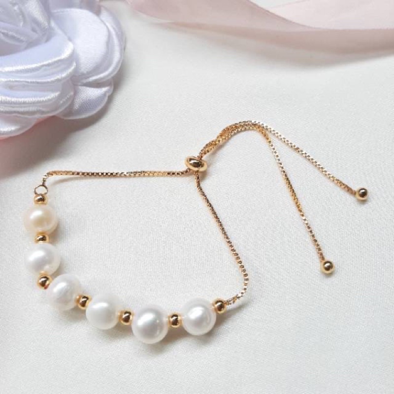 Gelang serut mutiara lombok asli || gelang wanita || gelang mutiara || mutiara lombok.