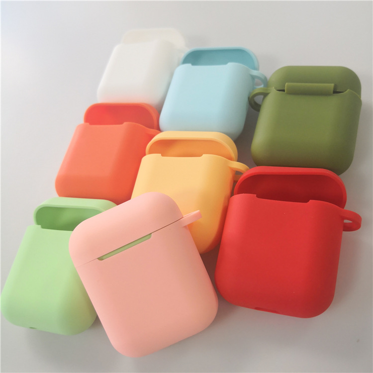 14warna Case Silikon Kompatibel Untuk AirPods Earpod TWS i12 i9 i9s i11 i10 Earphone Nirkabel Silikon Lembut Penutup Pelindung