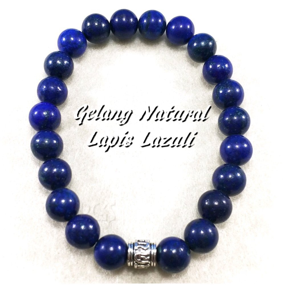 GELANG NATURAL LAPIS LAZULI BEST BRACELET PREMIUM COLLECTION PERAK 925