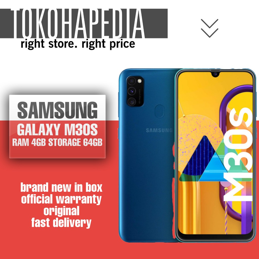 SAMSUNG GALAXY M30S 4GB / 64GB RESMI SEIN | Shopee Indonesia