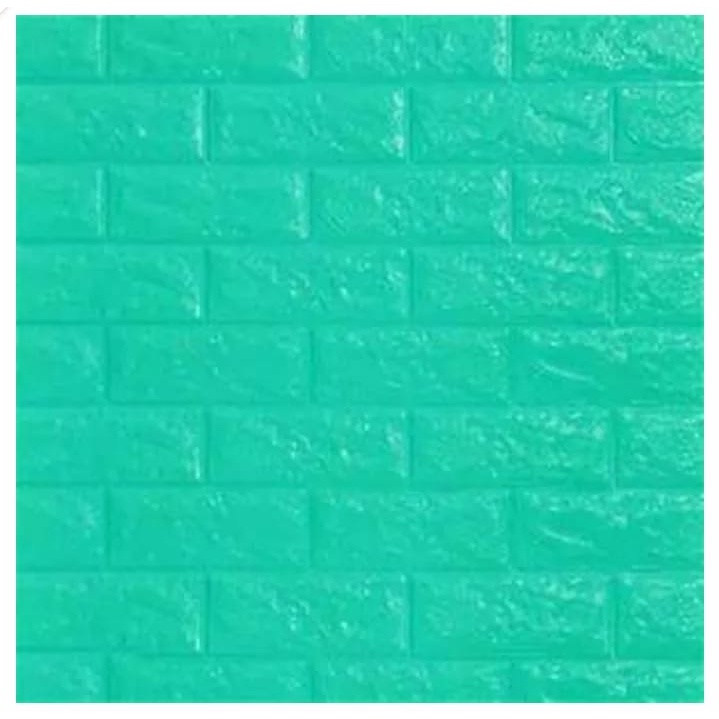 TERMURAH [ PAKET 10 LEMBAR ] Wallpaper 3D Foam Batu Bata / Sticker Dinding Timbul-10 Lembar putih70x38