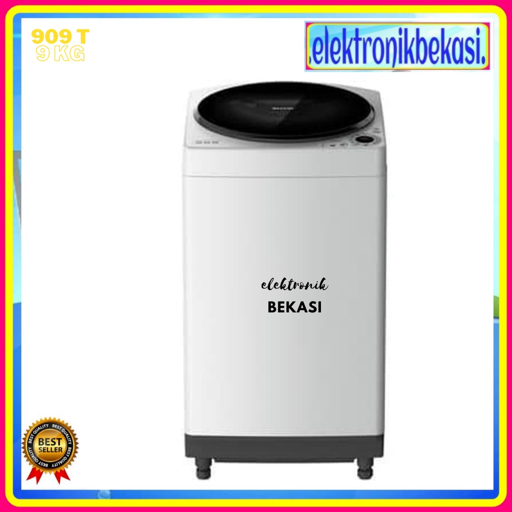 MESIN CUCI SHARP ESM 909 TGG / MESIN CUCI SHARP 1 TABUNG / MESIN CUCI SHARP TOP LOADING ESM 909 T 9 