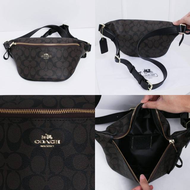 Tas Coach Signature Waist Belt Bag - tas batam - tas branded - tas wanita