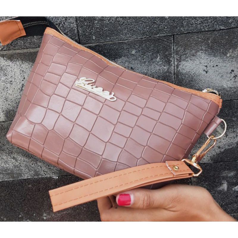 Pouch Kosmetik Croco Wanita Dompet Wanita Murah Tempat Makeup COD