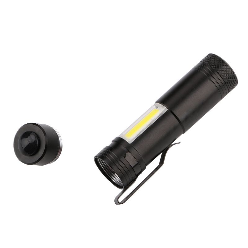 Senter Mini LED XPE + COB Flashlight 800 Lumens