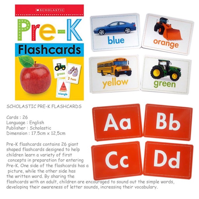 Pre K Flash Card Shopee Indonesia