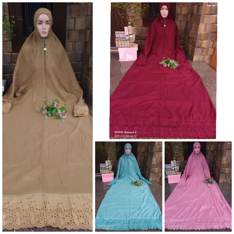 Mukena Khadijah Terusan - mukena murah - mukena terusan