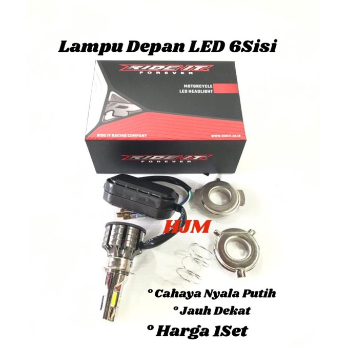 Lampu Led Motor Depan 6 Sisi Ride It