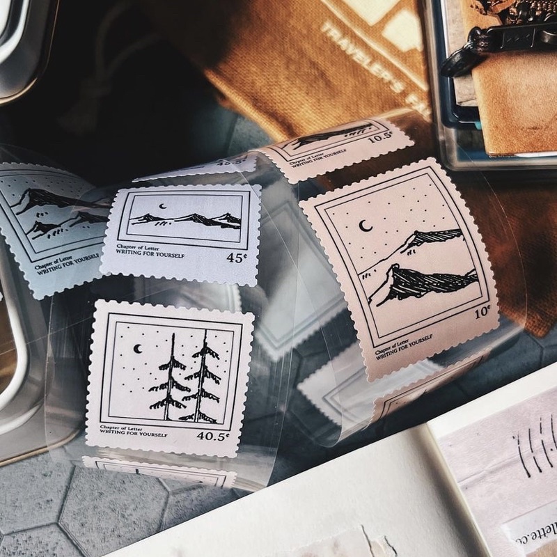 

[Sample] Lihao Paper Forest Postmark Matte PET Tape