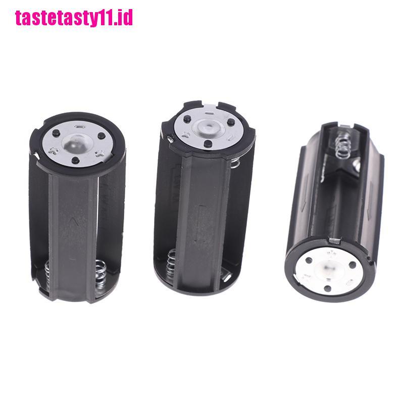 3 Pcs Case Holder Adaptor Konverter Baterai Ukuran 3x AA Ke D