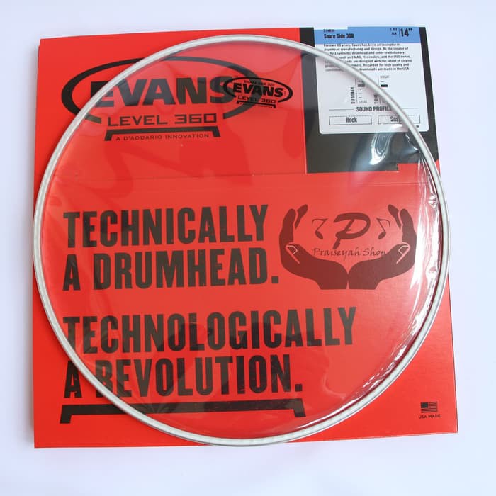 Head Drum Evans Snare Side 300 14 Inch (Head Snare Bawah)