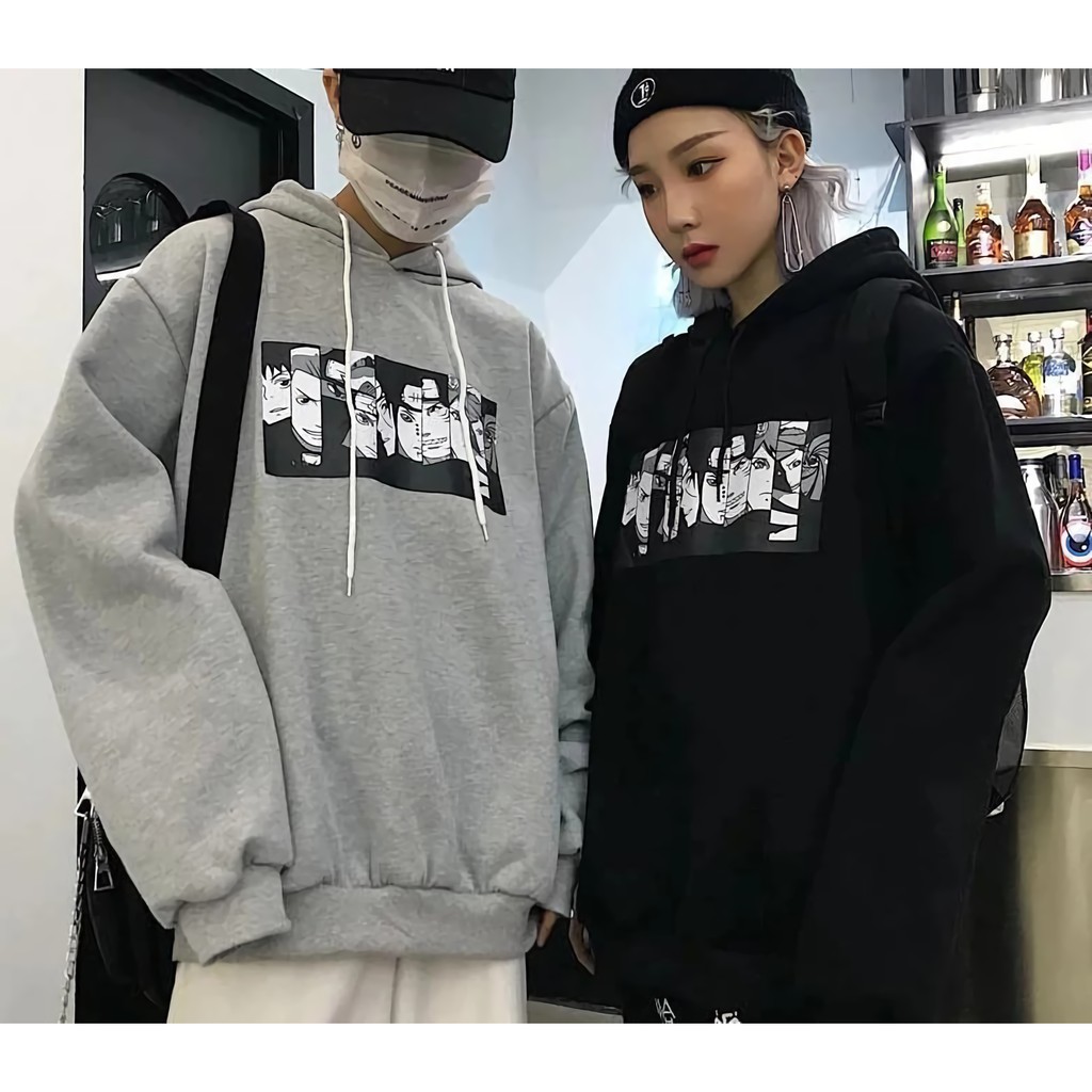 Sweater Oversized Akatsuki Organisation Streetwear Anime