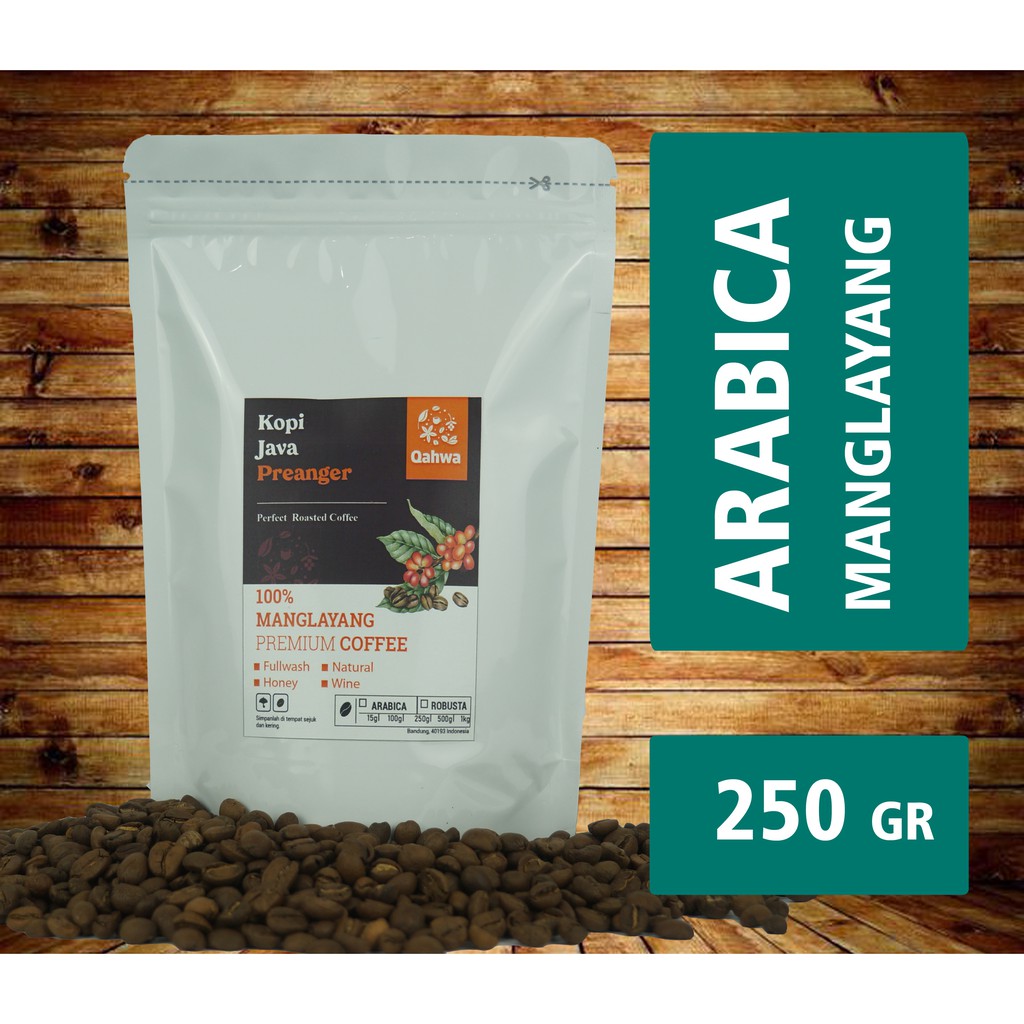 

Kopi Arabika Manglayang 250 g (Biji / Bubuk)