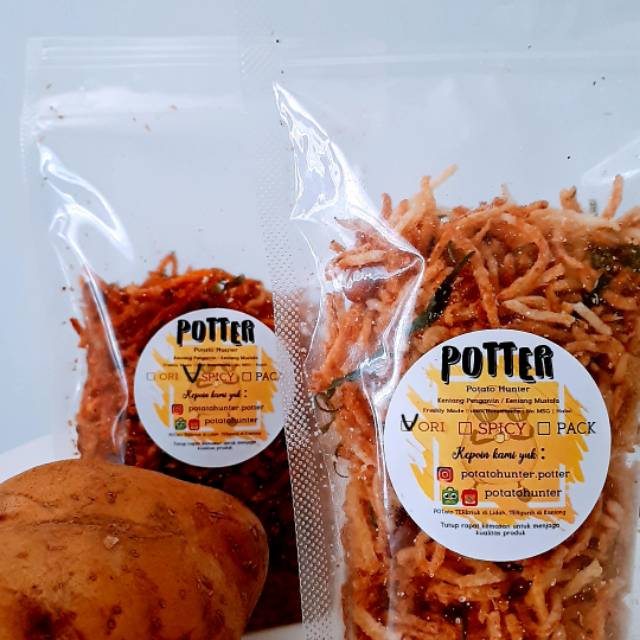 

POTTER si Kentang Penganten / Kentang Mustofa / Kentang Teri Original uk 100 Gr