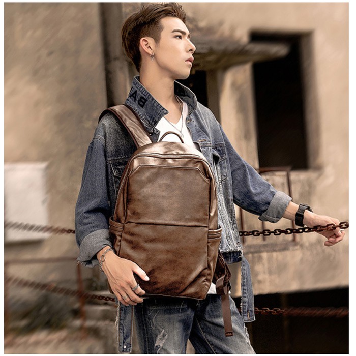 Tas Ransel Pria Kulit / Tas Pria Kulit / Ransel Backpack Pria