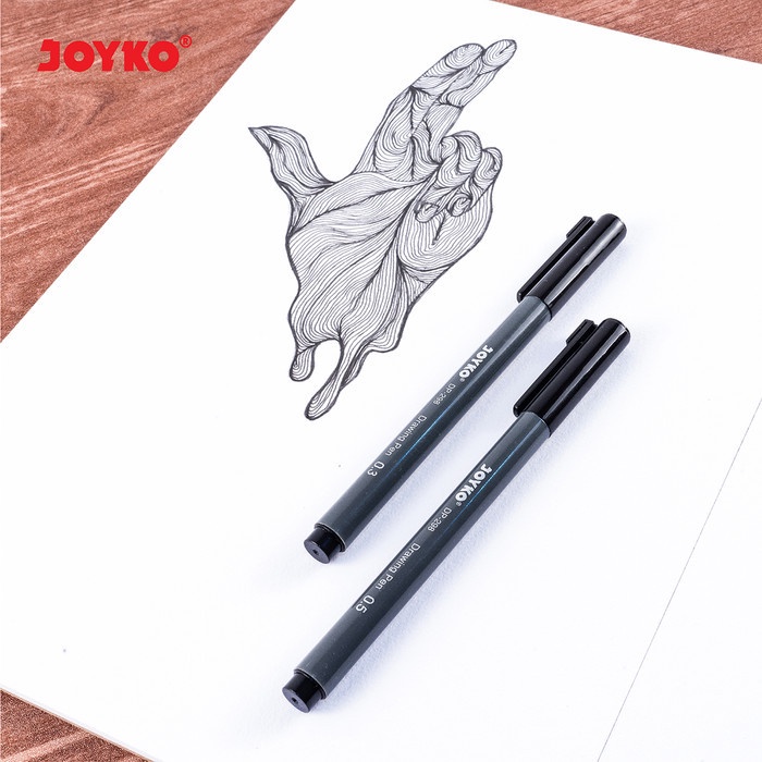 

Pendrawing- Isi 6 Drawing Pen Set Joyko Dp-298S Spidol Brush Calligraph Atk1130Jy -Drawing-Pen.