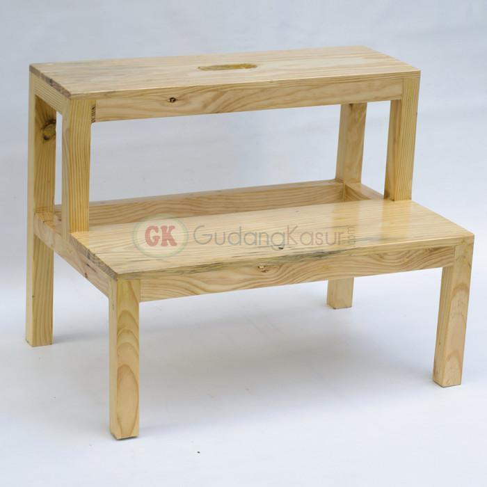 Tangga Lipat Kursi Tangga / Bangku Tangga Kayu