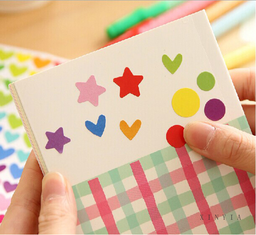 6 Pcs/Set Sticker Alphabet Huruf Abjad Angka Minggu Bulanan Dot Warna Candy Deco Jurnal Diary Scrapbook Stiker Dekorasi