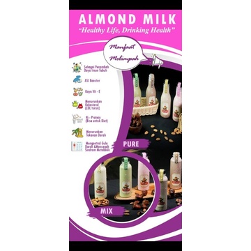 

Almond milk 250 ml, susu almond, susu kesehatan