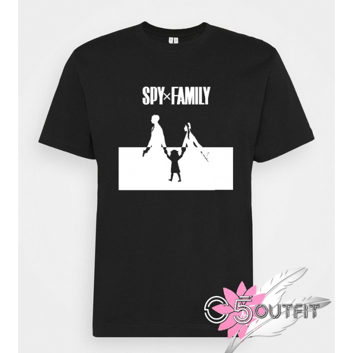 KAOS SPY X FAMILY SILHOUETTE KELUARGA FORGER COMBED 30S - Putih, XS