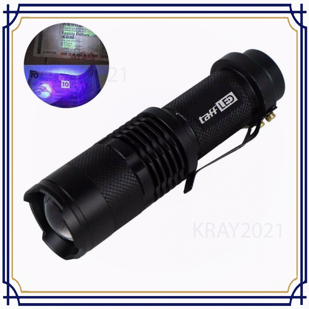 TaffLED Senter LED 395nm Waterproof Pocketman Ultraviolet - P1